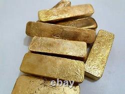 1200 Grams Scrap Gold Bar For Gold Recovery Melted Different Computer Coin Pins