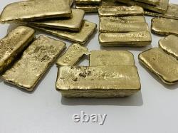 1200 Grams Scrap Gold Bar For Gold Recovery Melted Different Computer Coins Pins