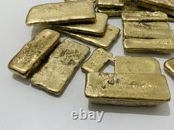 1200 Grams Scrap Gold Bar For Gold Recovery Melted Different Computer Coins Pins