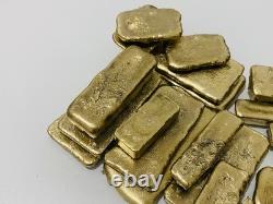 1200 Grams Scrap Gold Bar For Gold Recovery Melted Different Computer Coins Pins