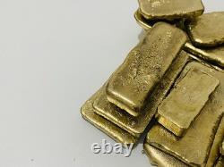 1200 Grams Scrap Gold Bar For Gold Recovery Melted Different Computer Coins Pins