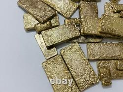 1200 Grams Scrap Gold Bar For Gold Recovery Melted Different Computer Coins Pins