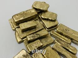 1200 Grams Scrap Gold Bar For Gold Recovery Melted Different Computer Coins Pins