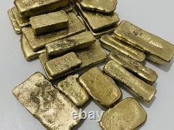 1200 Grams Scrap Gold Bar For Gold Recovery Melted Different Computer Coins Pins