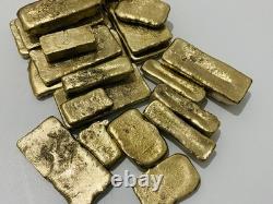 1200 Grams Scrap Gold Bar For Gold Recovery Melted Different Computer Coins Pins