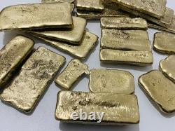 1200 Grams Scrap Gold Bar For Gold Recovery Melted Different Computer Coins Pins
