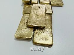 1200 Grams Scrap Gold Bar For Gold Recovery Melted Different Computer Coins Pins