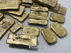 1200 Grams Scrap Gold Bar For Gold Recovery Melted Different Computer Coins Pins