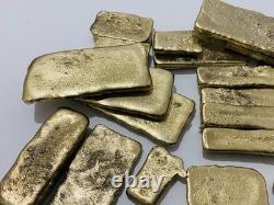 1200 Grams Scrap Gold Bar For Gold Recovery Melted Different Computer Coins Pins