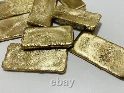 1250 Grams Scrap Gold Bar For Gold Recovery Melted Different Computer Coins Pins
