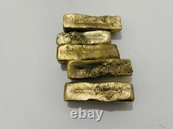 1250 Grams Scrap Gold Bar For Gold Recovery Melted Different Computer Coins Pins