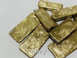 1250 Grams Scrap Gold Bar For Gold Recovery Melted Different Computer Coins Pins