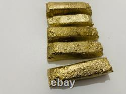 1250 Grams Scrap Gold Bar For Gold Recovery Melted Different Computer Coins Pins