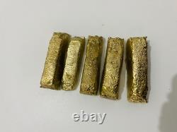 1250 Grams Scrap Gold Bar For Gold Recovery Melted Different Computer Coins Pins