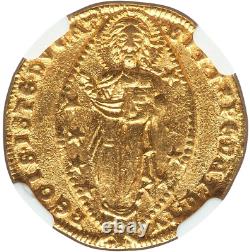 1289-1311 Venice GOLD Ducat NGC MS-62 Doge Coin of Pietro Gradenigo 3.55 grams