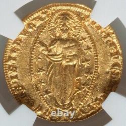 1289-1311 Venice GOLD Ducat NGC MS-63 Doge Coin of Pietro Gradenigo 3.54 grams