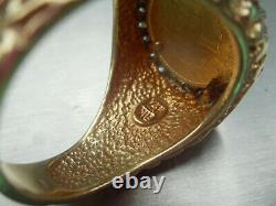 14 K Solid Yellow Gold Ring W / 1851 Us Liberty $1.00 Gold Coin 10.5 Grams