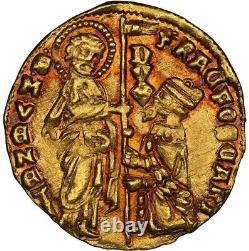 1423-57 Gold Coin Venice Italy Ducat Zecchino Francesco Foscari Fr. 1232 MS63