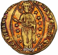 1423-57 Gold Coin Venice Italy Ducat Zecchino Francesco Foscari Fr. 1232 MS63