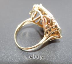 14K / 24K YG 1879 MORGAN GOLD COIN RING SZ 6.75 8.70 grams (G129834-2)