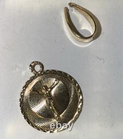 14K Gold Jesus And Virgin Mary Coin With Bail (4 Grams)