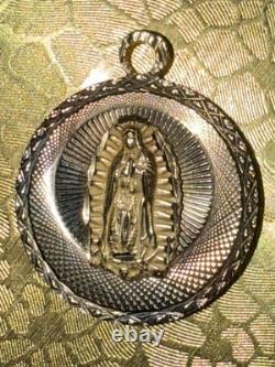 14K Gold Jesus And Virgin Mary Coin With Bail (4 Grams)