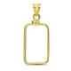 14k Gold Screw-top Plain-front Bezel (10 Gram Gold Bar) Credit