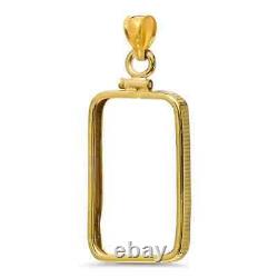 14K Gold Screw-Top Plain-Front Bezel (10 gram Gold Bar) Credit