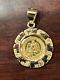 14k Yellow Gold 1945 Dos Pesos Gold Coin Pendant 5.4 Grams