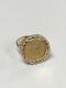 14k Yellow Gold Ring With 22k Gold Panda Coin 5.4 Grams Size 6.5