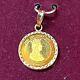 14k Yellow Gold Santa Maria Isabella 500th Anniversary Coin Discovery 1.555 Gram