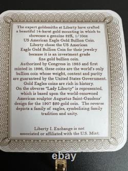 14k/22K Gold Solid Liberty Coin Pendant 4.6 Grams