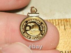 14k 24k Gold Eagle Coin Charm American Bullion One Gram No Scrap