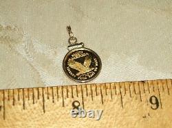 14k 24k Gold Eagle Coin Charm American Bullion One Gram No Scrap