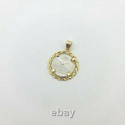 14k Gold And Platinum Liberty Coin 1/10oz Charm For Pendant Necklace 4.5 grams