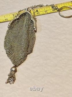 14k Gold Coin Chain Necklace Purse Very Rare Estate Vintage 29.2 grams 5,820