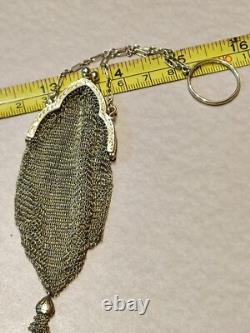 14k Gold Coin Chain Necklace Purse Very Rare Estate Vintage 29.2 grams 5,820