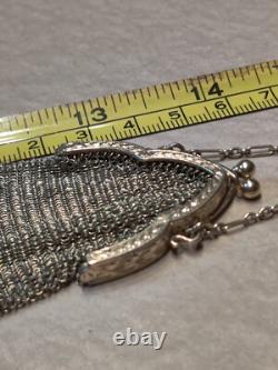 14k Gold Coin Chain Necklace Purse Very Rare Estate Vintage 29.2 grams 5,820