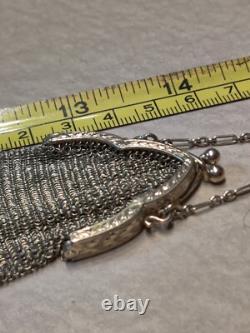14k Gold Coin Chain Necklace Purse Very Rare Estate Vintage 29.2 grams 5,820