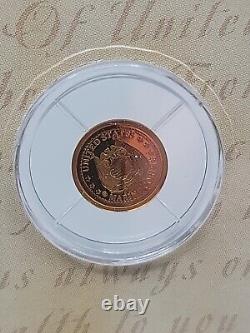 14k Gold US Marine Semper Fidelis 585 Bullion Tribute Coin. 5g Less Then 10,000