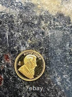 14k Gold coin. 5 gram gold South Africa 50 year Krugerrand