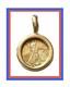 14k Solid 1.45 Grams Of Yellow Gold Lady Liberty Replica Coin Charm Pendant