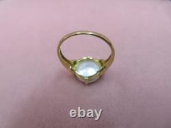 14k Solid Y. Gold Coin Pearl Band Ring Size 9.75 3.85 Grams