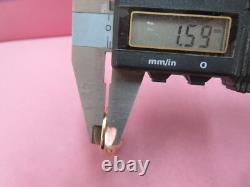 14k Solid Y. Gold Coin Pearl Band Ring Size 9.75 3.85 Grams