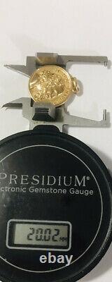 14k Solid Yellow Gold Round Coin Pendant 4Grams(399$)