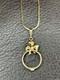 14k Yellow Gold Chain And Bezel For 1/20 Gold Coin- L 18 Inches W 4.9 Grams
