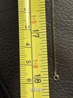 14k Yellow Gold Chain And Bezel For 1/20 Gold Coin- L 18 Inches W 4.9 Grams