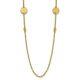 14k Yellow Gold Polished Coins Necklace 8.63gram