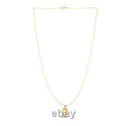 14k Yellow Gold with Round Roman Coin Pendant