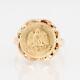 15.1mm 1945 Mexican Dos Pesos Gold Coin Ring 14k Yellow Gold 4.82 Grams Size 7.5